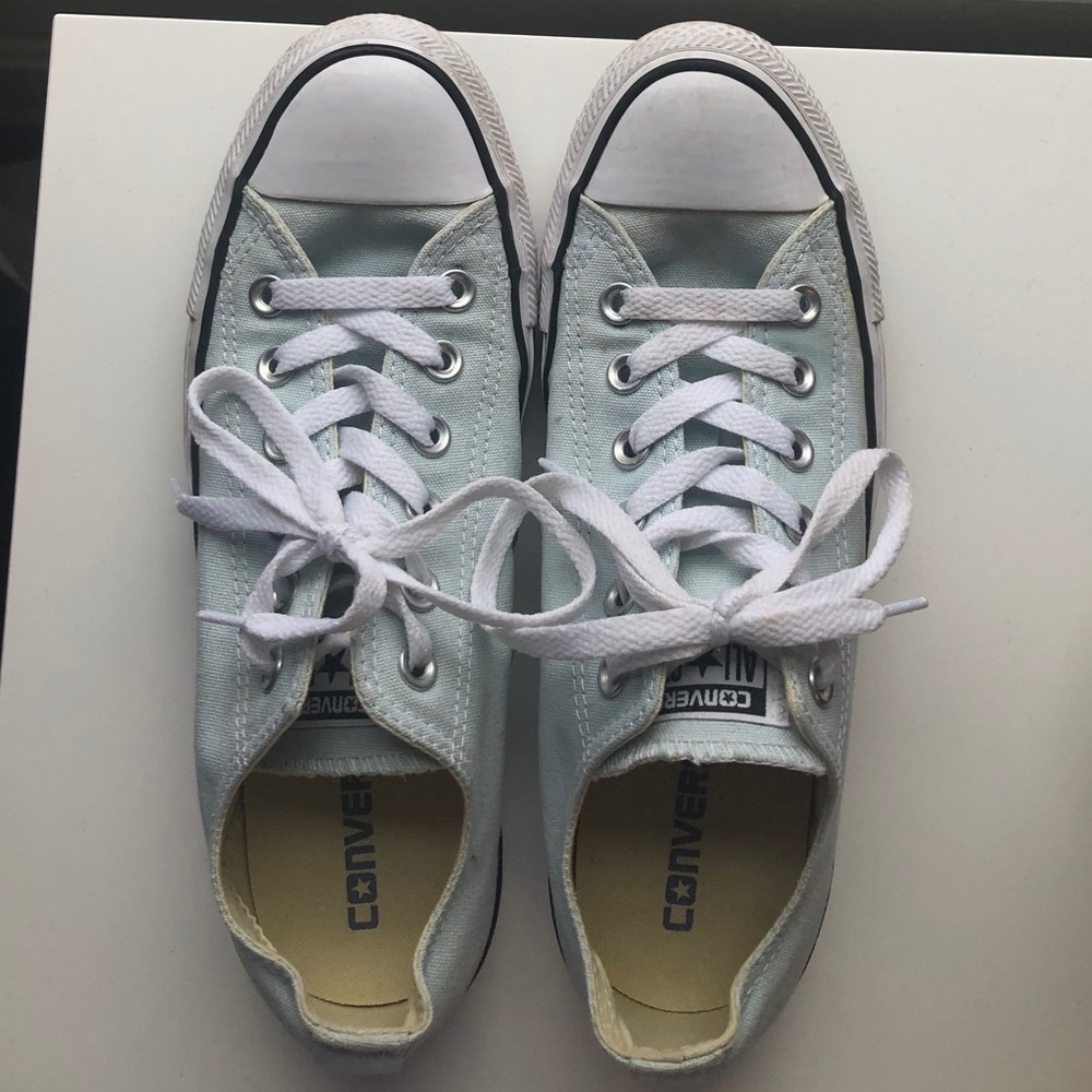 Light Blue Low-Top Converse
